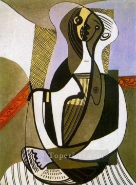 パブロ・ピカソ Painting - 座る女性 1927年 パブロ・ピカソ